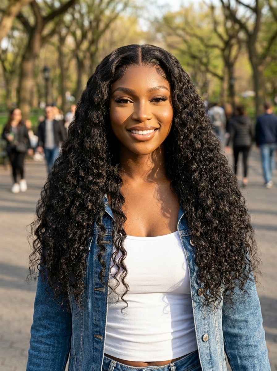 HD 5×5 Lace Closure Wig – Deep Wave