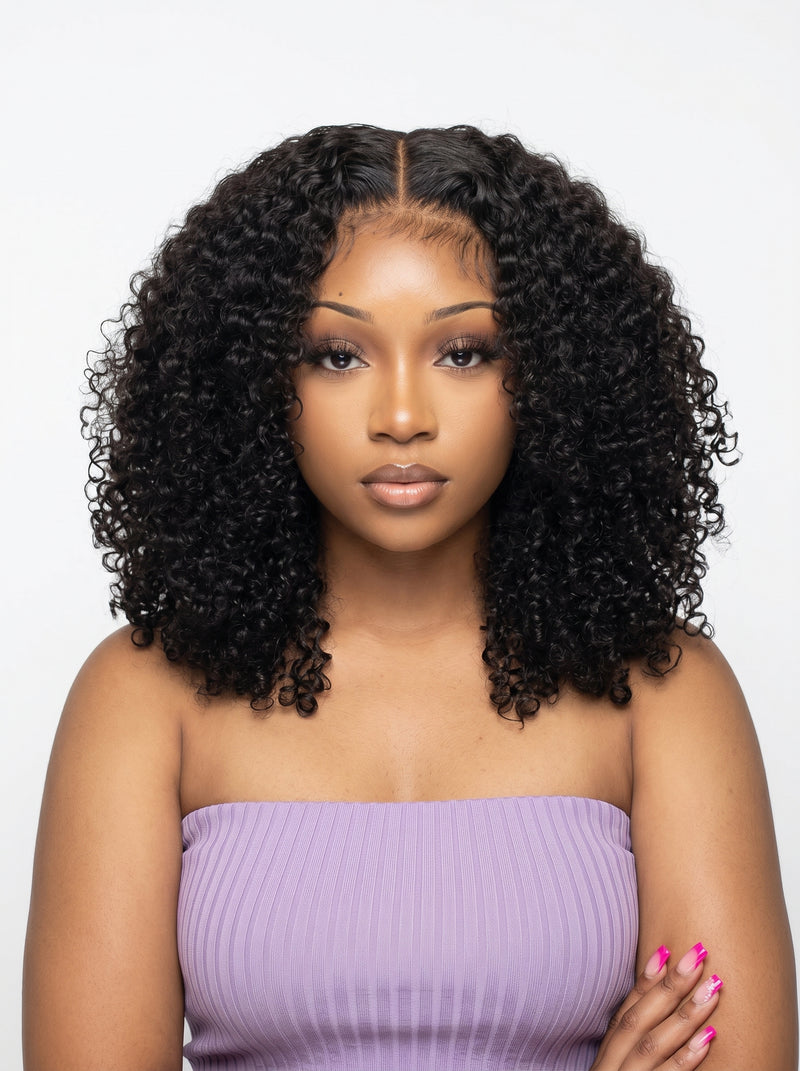 HD 5×5 Lace Closure Wig – Pixie Curls