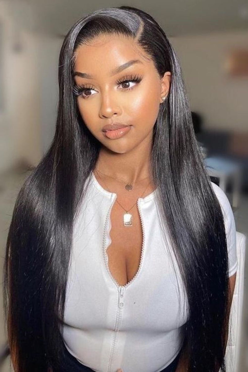 HD 13×4 Lace Frontal Wig – Bone Straight